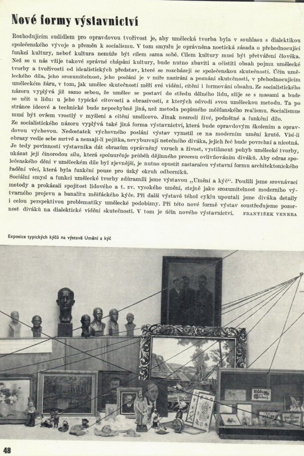Blok, časopis pro umění, ročník III, č. 1, Brno 1948 - 49, Informace o kulturní práci, s. 47. 